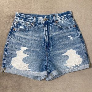American Eagle Curvy High Waisted Mom Shorts